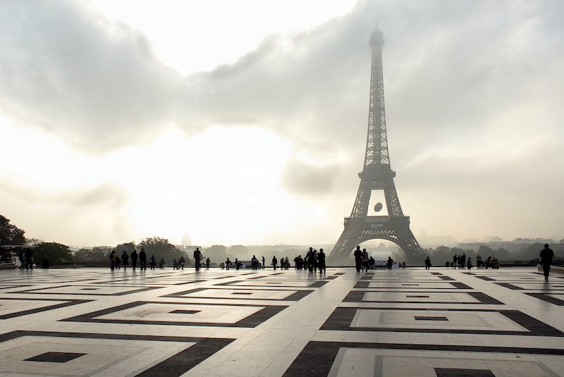 From Trocadero, with a Glimpse of the Dome at Les Invalides, 2007