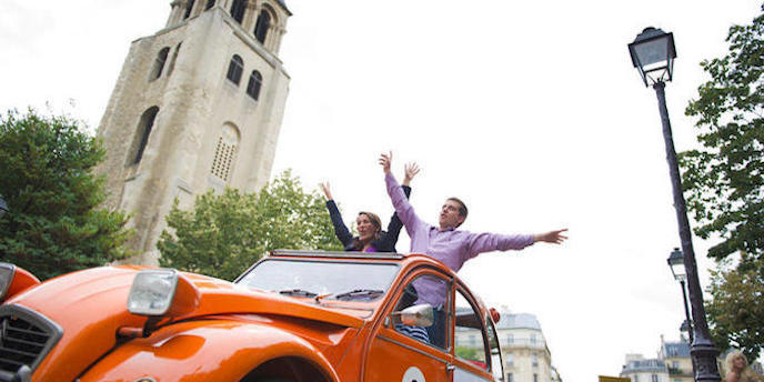  2CV Sightseeing tours of Paris - Photos of our 2CV trips