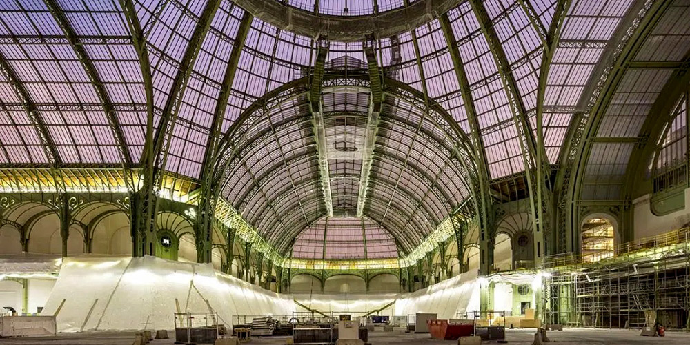 The Grand Palais during the renovation work