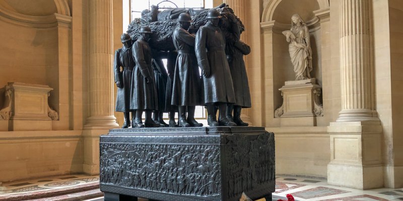 The sarcophagus of World War I general Ferdinand Foch, photo by Mark Craft