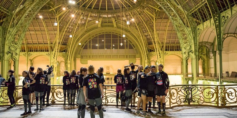 Inside the Grand Palais during the 2019 Nuit Blanche, photo Ville de Paris by Guillaume Bontemps