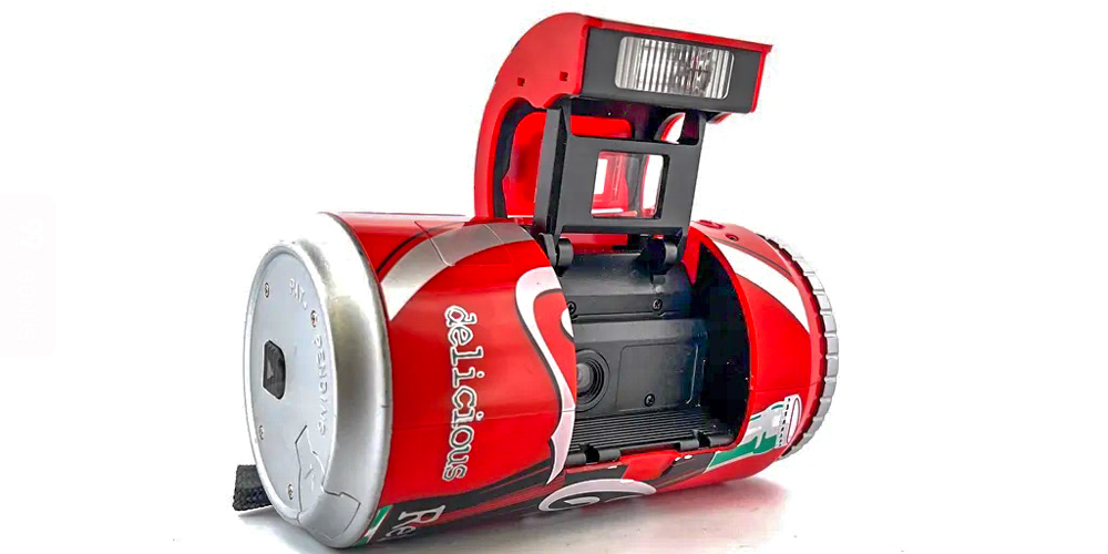 A quirky vintage Coca-Cola camera
