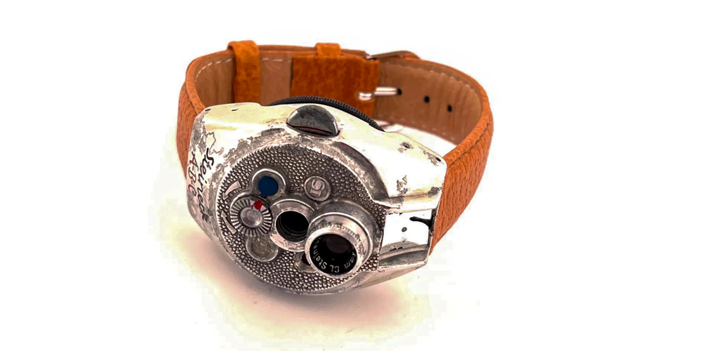 Unusual and rare watch camera at the museum