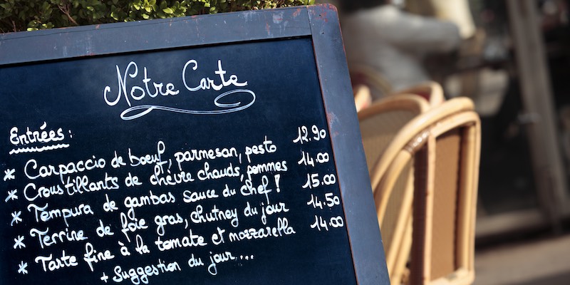 Chalkboard Carte