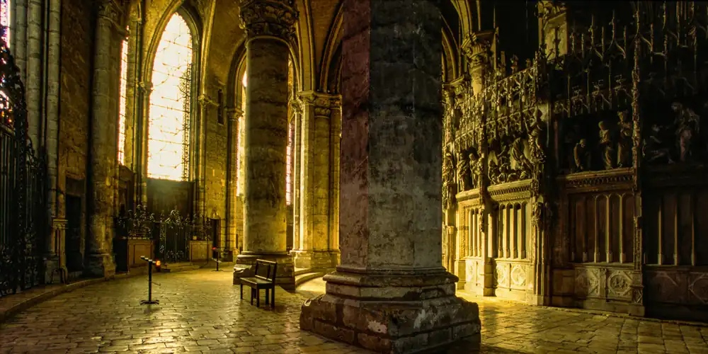 The magnificent interior of Chartres Cathedral, photo by Mick Haupt