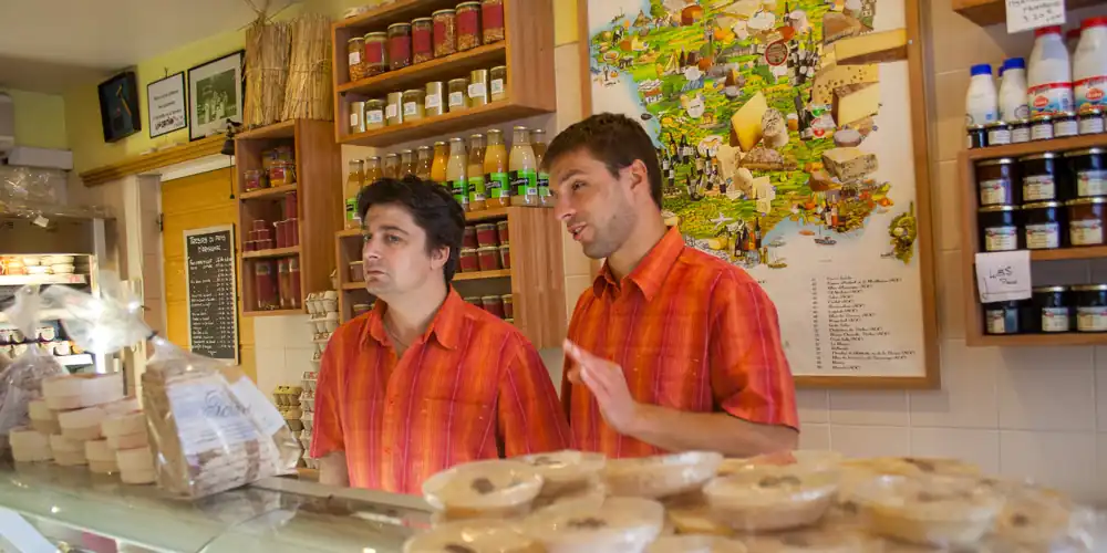 Helpful cheesemongers at La Fermette, photo by Mark Craft 2010
