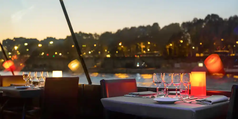 As day slowly turns to night the lights or Paris start to appear