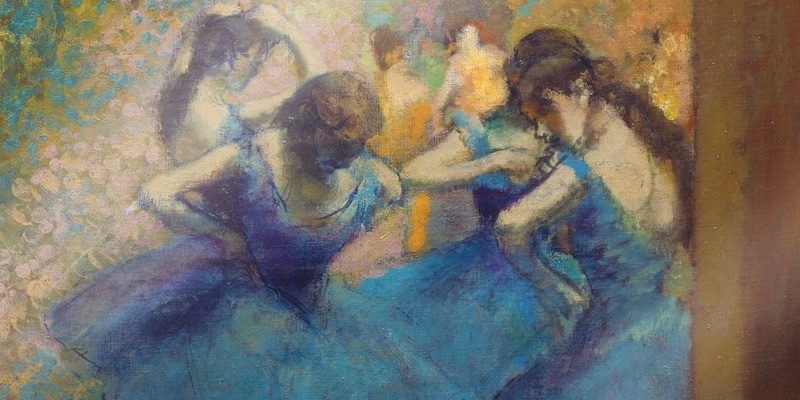 Degas, Danseuses Bleues, detail