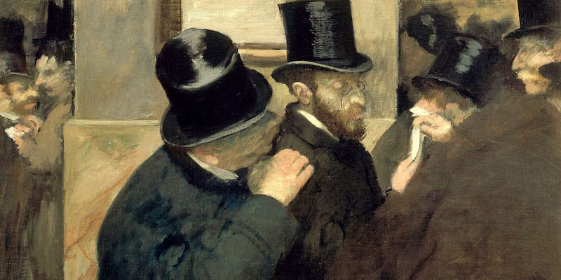 Degas, La Bourse, detail