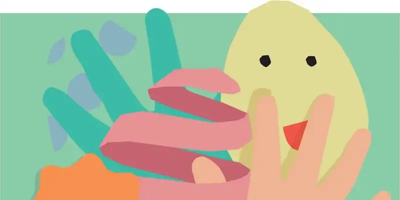 A fun graphic of an Easter egg hunt in Paris