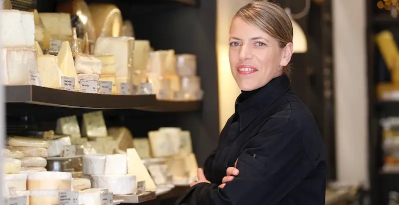 Claire Griffon at her fromagerie in the 7th Arrondissement, photo Le Figaro