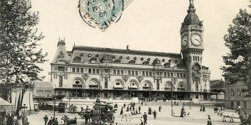 A photo of Gare de Lyon, newly opened in 1900