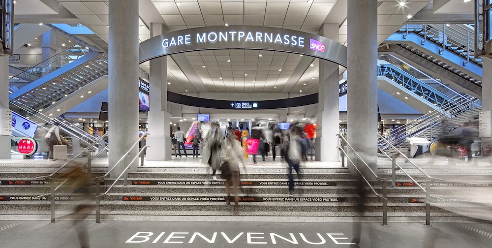 The interior entrance of Gare Montparnasse Paris after the renovation