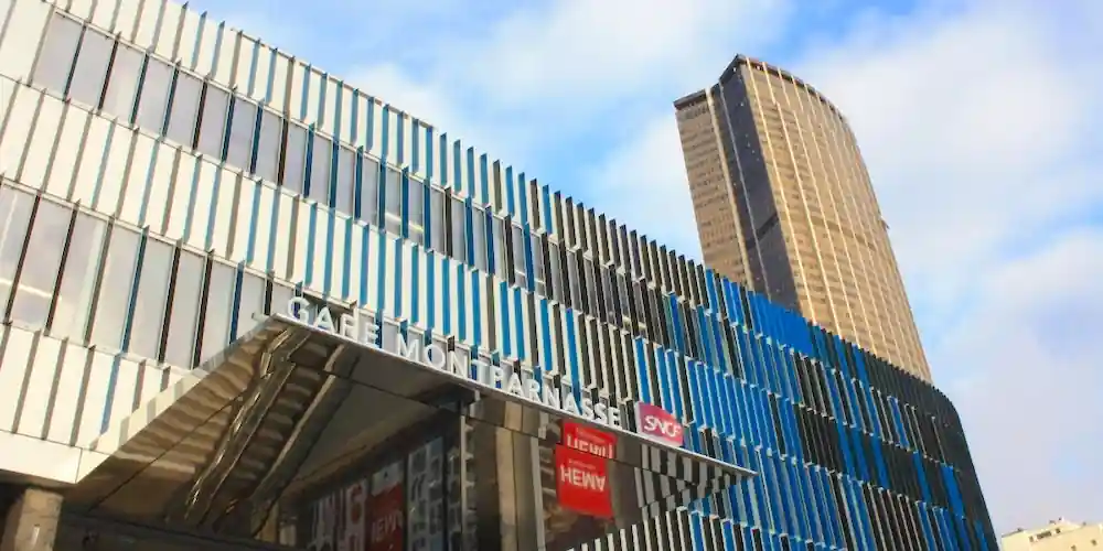 The exterior of Gare Montparnasse Paris after its renovation