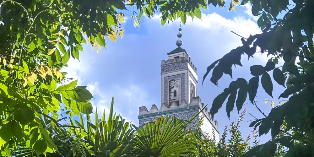 The minaret of the Grande Mosquée in Paris, photo Grande Mosquée de Paris