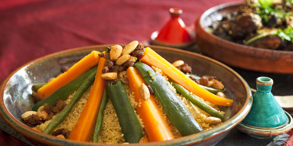 Classic North African cooking at the Grand Mosque restaurant, photo Grande Mosquée
