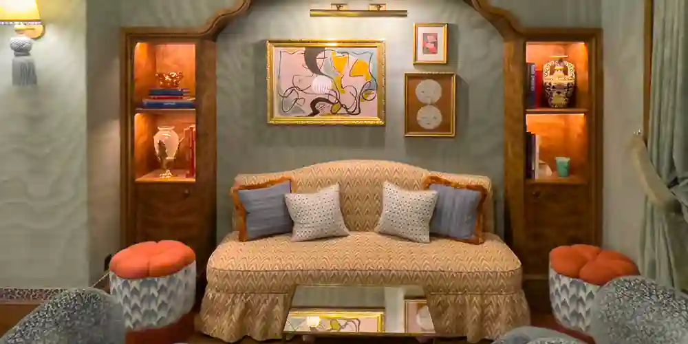 A cozy nook in the lounge at  Le Grand Mazarin