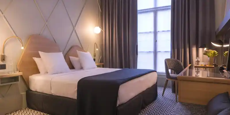 Clean lines and restful lighting featured at Millésime Hotel