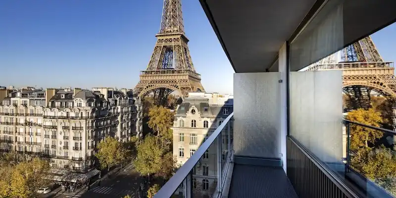 Gazing on the Eiffel Tower from the Pullman Paris