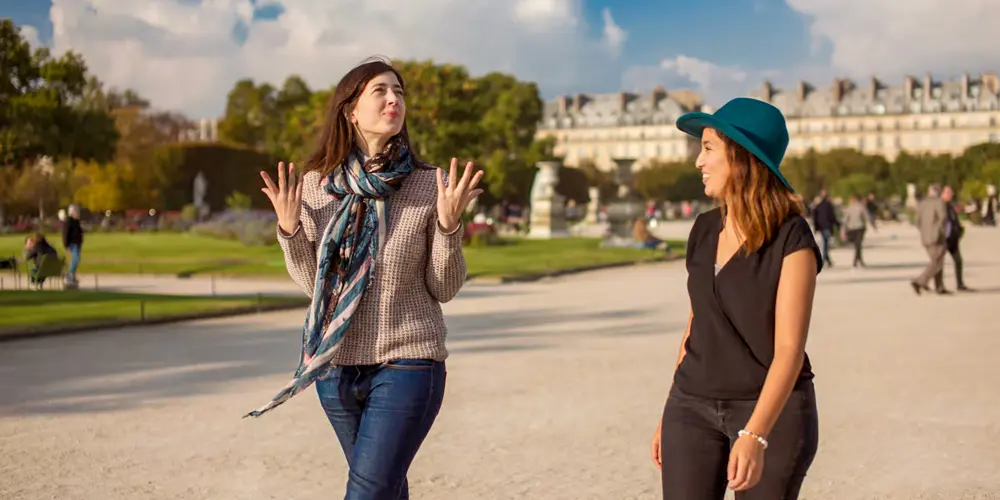 In the Tuileries Garden on a private Paris tour