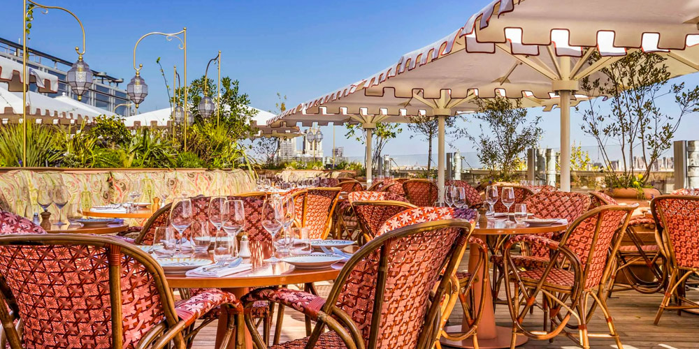 Dar Mima Restaurant's rooftop terrace