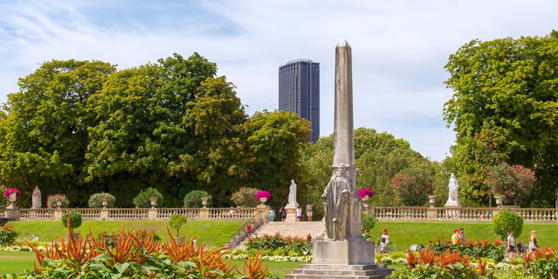 Tour Montparnasse from Luxebourg, photo by Mark Craft
