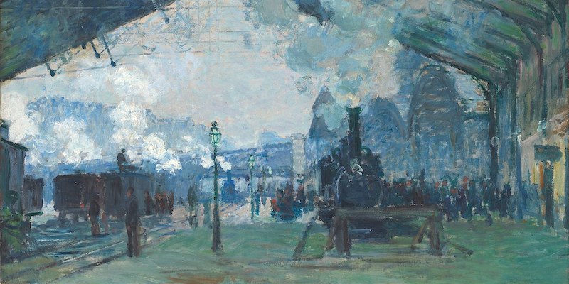 Gare Saint-Lazare by Claude Monet