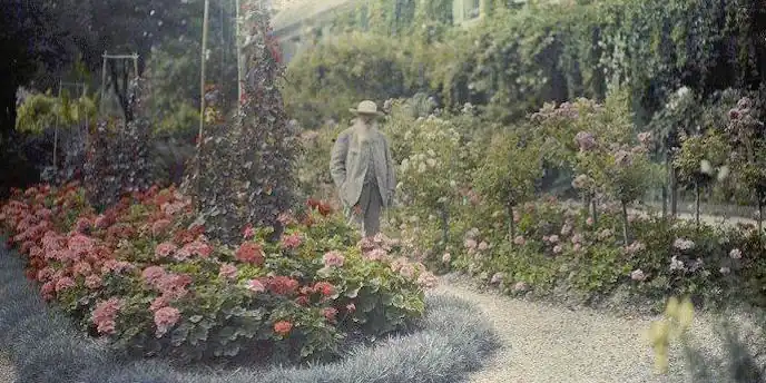 The Man himself: Monet in his garden