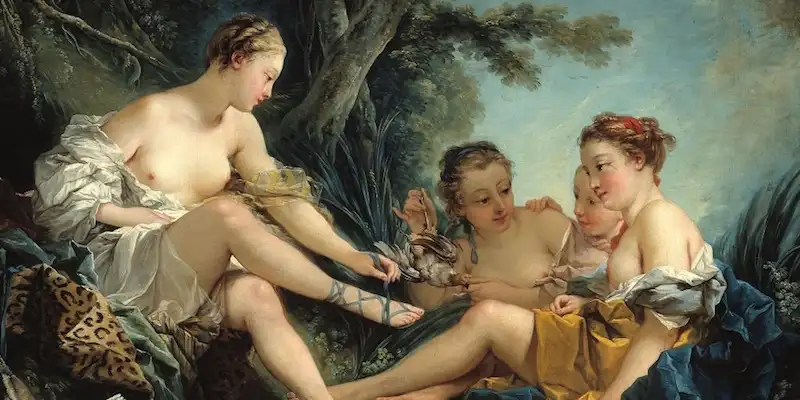 A painting of naked Venus and nymphs from the Cognacq-Jay Museum