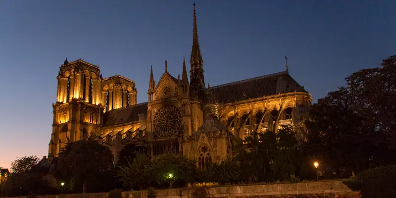 Notre Dame from the Seine, 2018, photo by Mark Craft