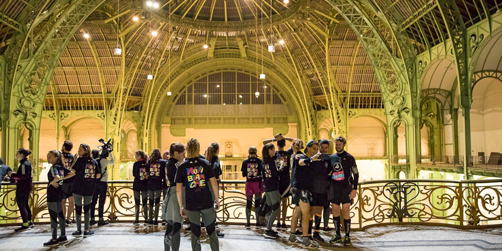 Inside the Grand Palais during the 2019 Nuit Blanche, photo Ville de Paris by Guillaume Bontemps