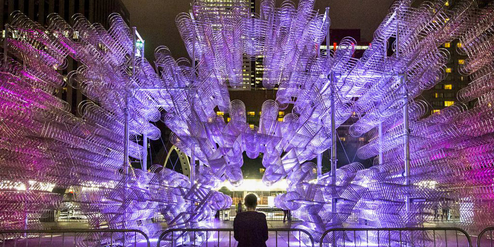Installation by Ai Weiwei at Nuit Blanche Toronto, photo Nuit Blanche Toronto