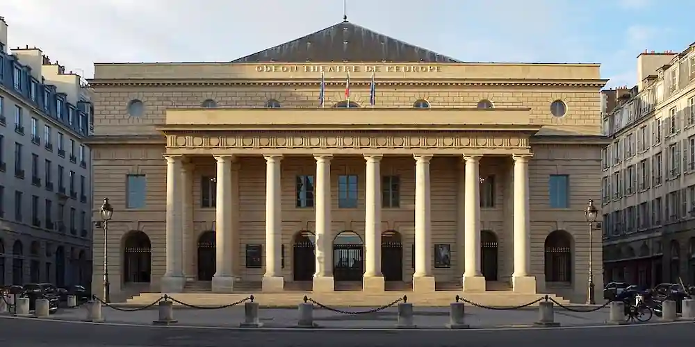 Odéon Théâtre de l'Europe façade in Saint-Germain Paris