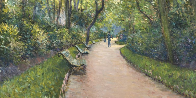Parc Monceau by Caillebotte