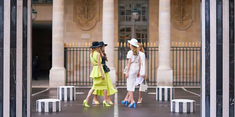 Fashion presentation at the Palais-Royal during Paris Fashion Week