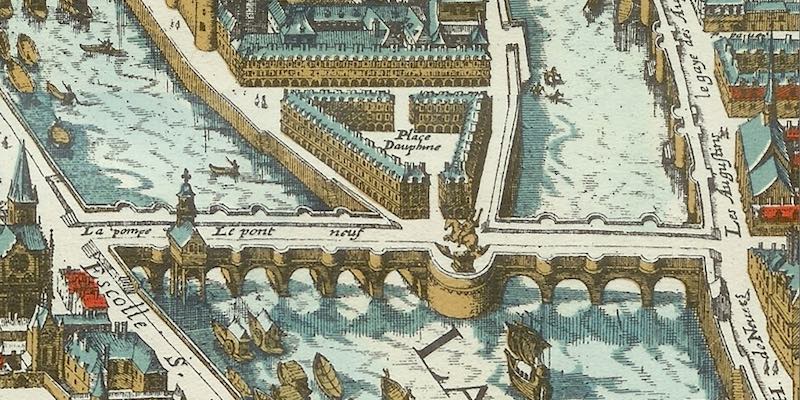 Place Dauphin, map from 1615