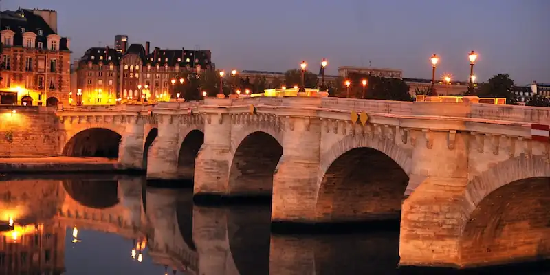 Pont Neuf, the 'new bridge' that's the oldest in Paris