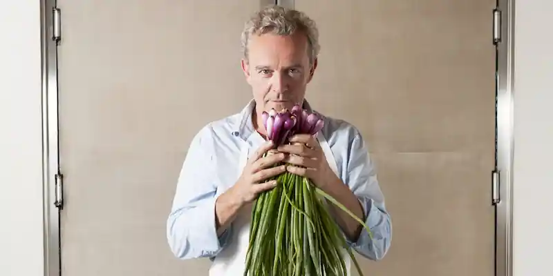Chef Alain Passard at his all-vegetable restaurant