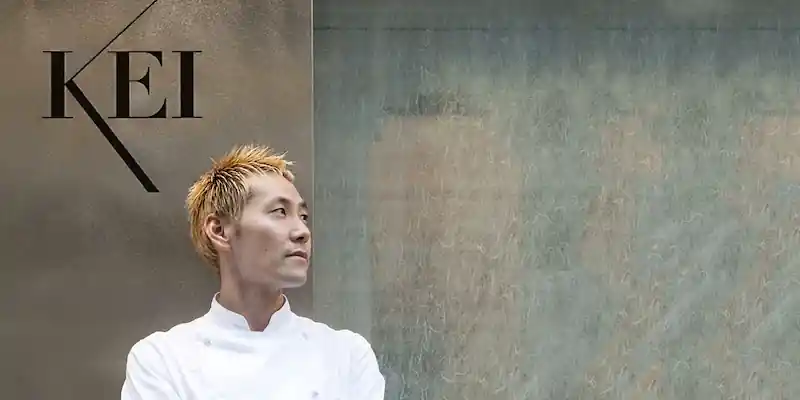 Chef Kei Kobayashi at Restaurant Kei in Paris