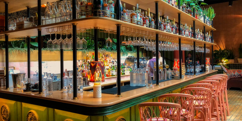 Bar at La Gare, photo by Mark Craft