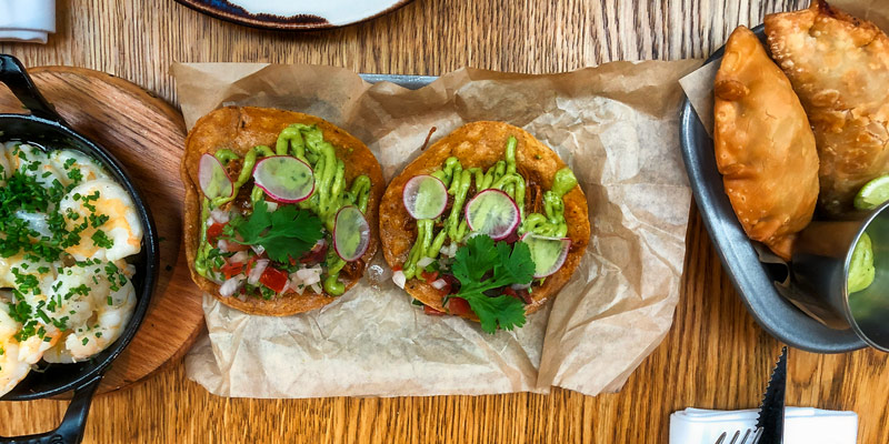 Lamb Tacos at La Gare, photo by Mark Craft