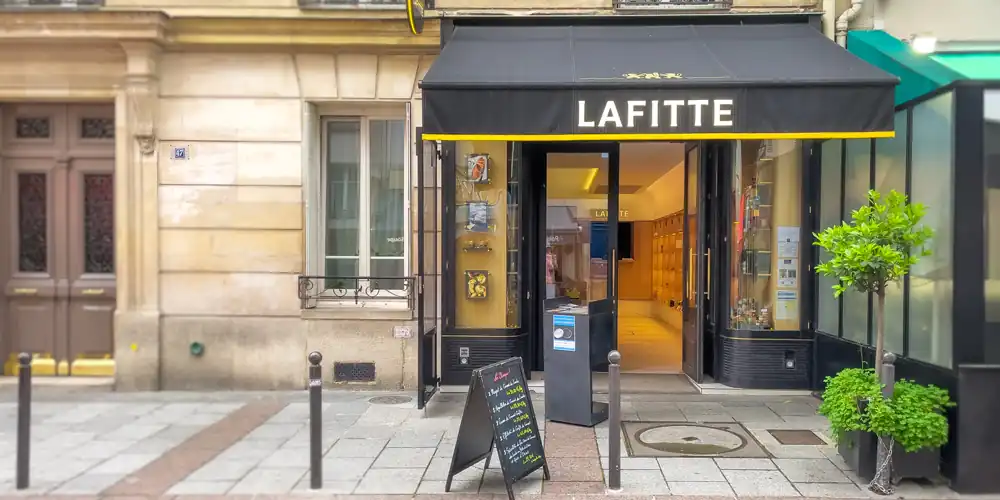 Lafitte Products on the shevles of the store, photo by Mark Craft