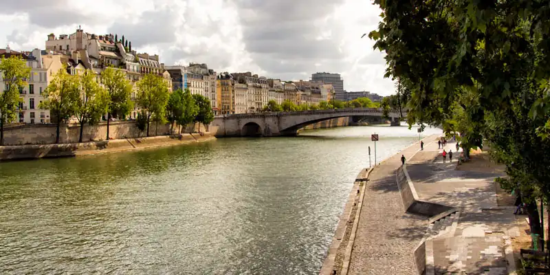 Embankments now keep the Seine in check, photo by Mark Craft