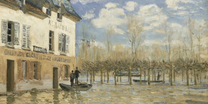 Sisley, La Barque Pendant l'Inondation