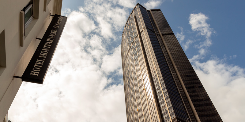 Tour Montparnasse looms above Paris, photo by Mark Craft