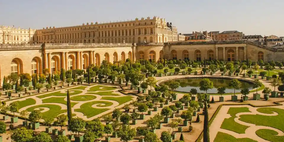 The gardens and palace at Versailles