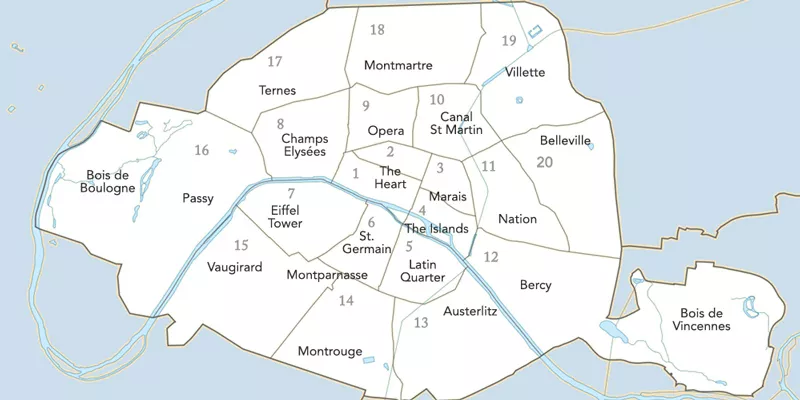 Arrondissement map