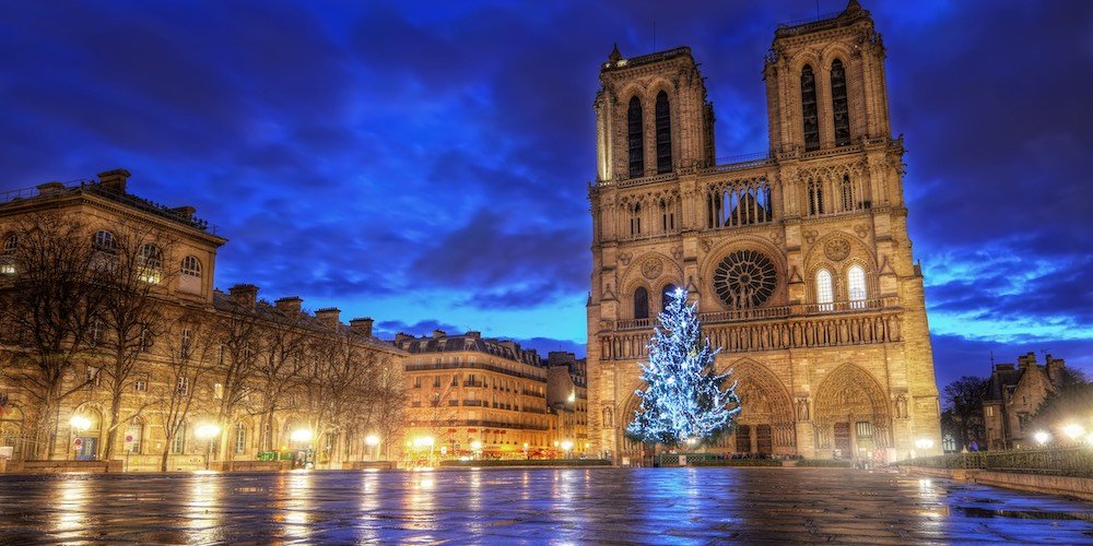 Notre Dame at Christmas, pre-Covid