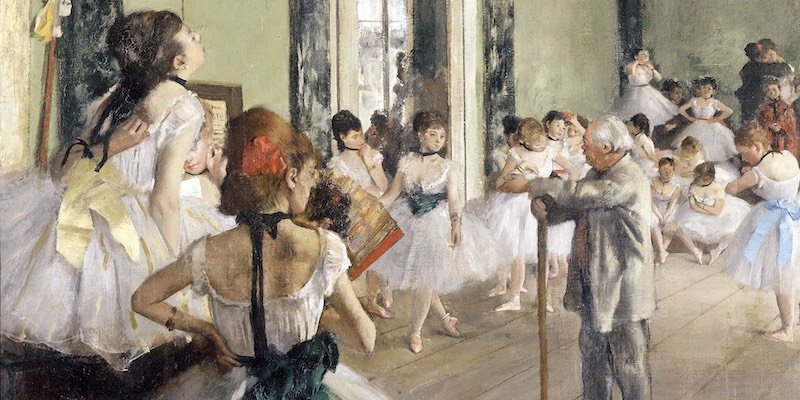 Degas, La Classe de Danse, detail