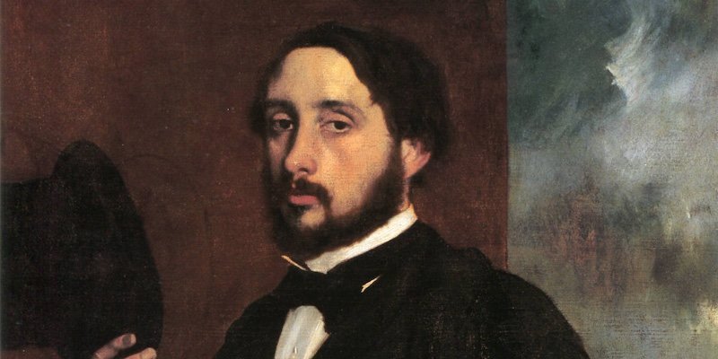 Degas Self Portrait, detail